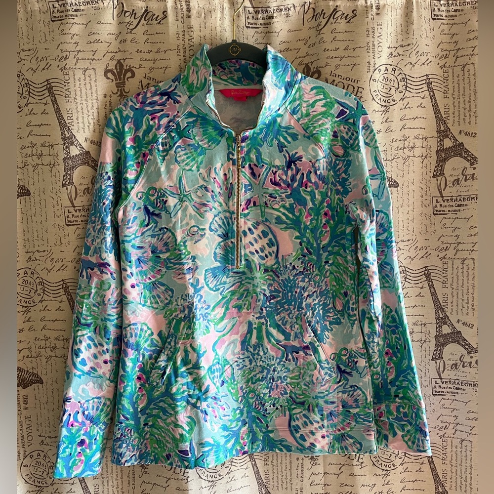 NWOT Lilly Pulitzer UPF 50+ Skipper Popover Amethyst Tint Craysea XS